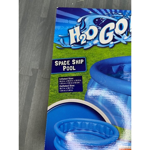 H20 Go Inflatable Spaceship Swimming Pool | 59.8in x 59.8in x 16.9in (Inflated) - Picture 4 of 4